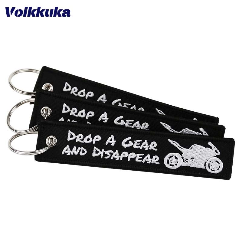 Motorcycle Gear Pattern - Dupla Face Bordado Chaveiro Do Carro,