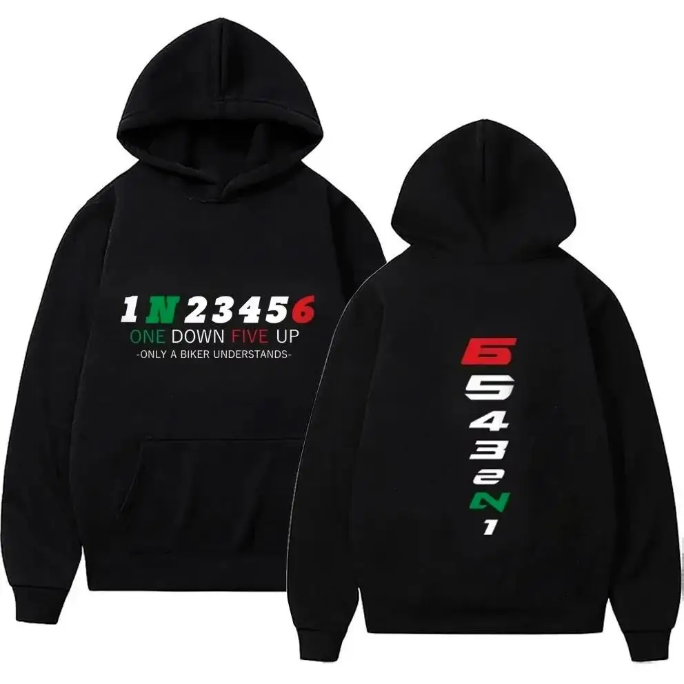 Motorcycle Gear Hoodie - Moletons masculinos, roupas de pulôver, camisetas