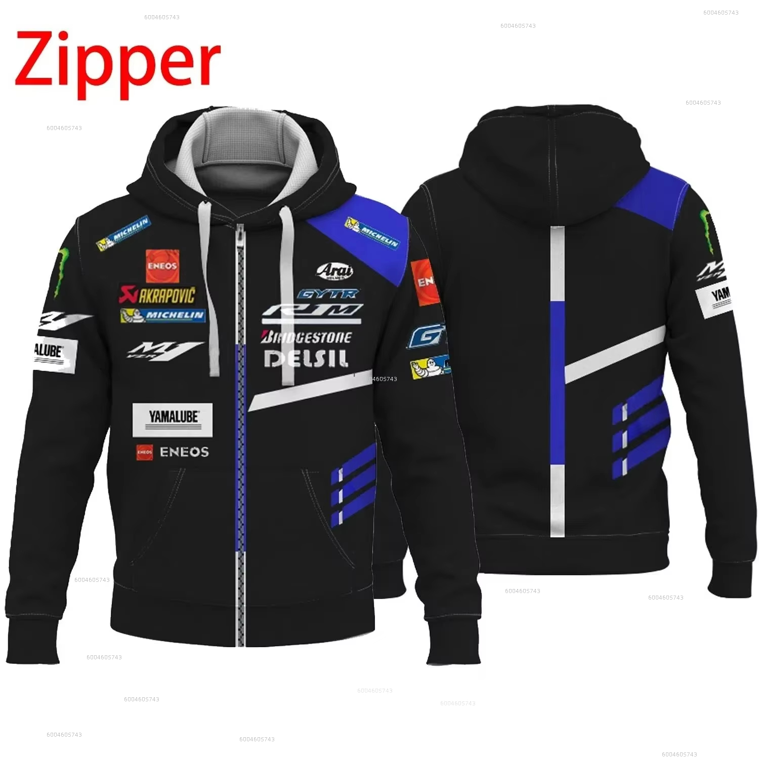 Motorcycle Gear Hoodie - Moletom Masculino Yamaha M1 Racing Suit