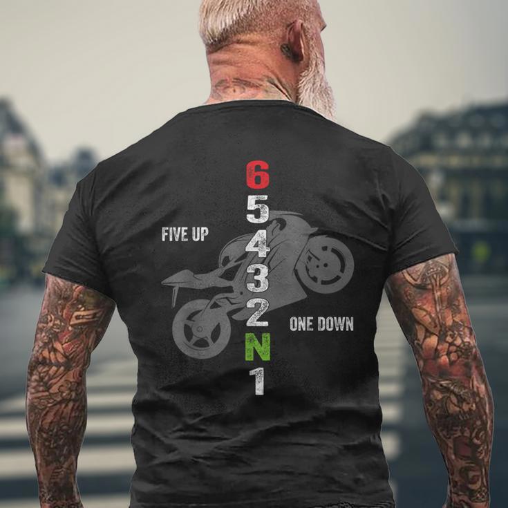 Motorcycle Gear Pattern - Camiseta masculina de manga curta com