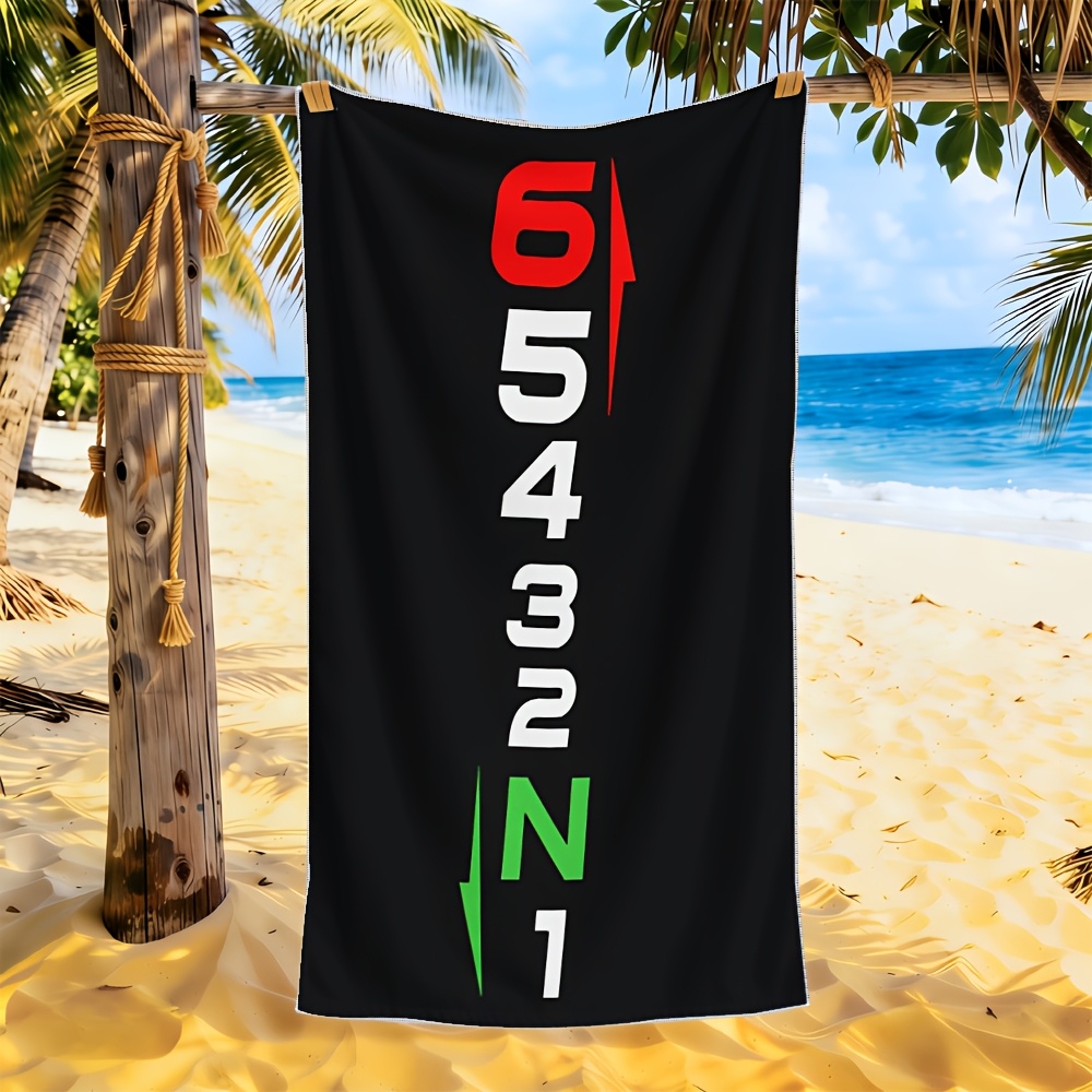 Motorcycle Gear Pattern - Toalha de praia com estampa de