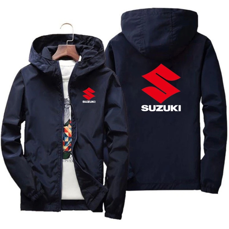 Motorcycle Gear Hoodie - Jaqueta Corta-Vento Fina com Capuz Versão