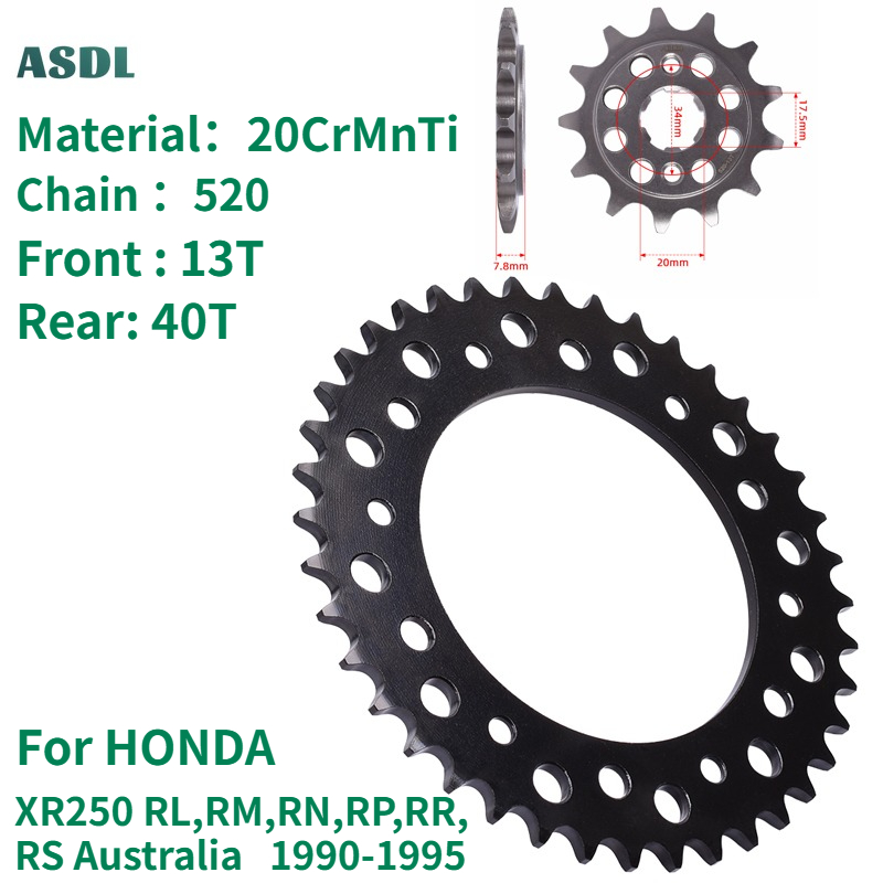 Motorcycle Gear In Australia - Engrenagens Dianteiras e Traseiras de Motocicleta
