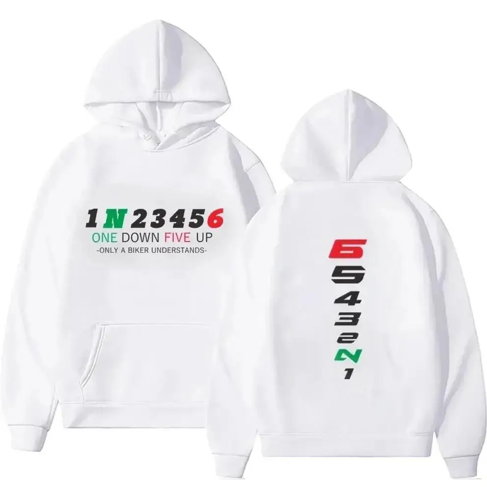 Motorcycle Gear Hoodie - Moletons masculinos com capuz, pulôveres oversized,