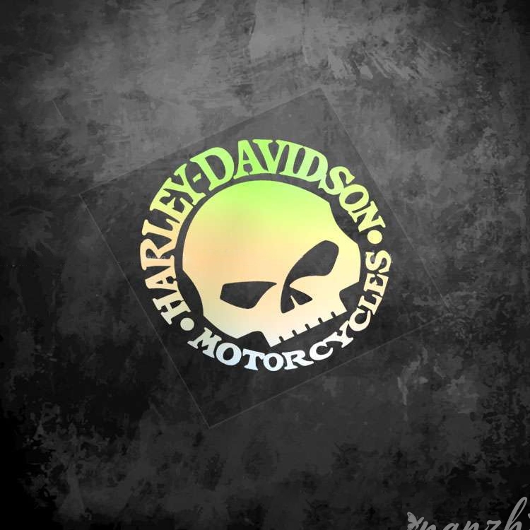 Motorcycle Gear Wardrobe - Adesivos de Caveira Retrô para Equipamento