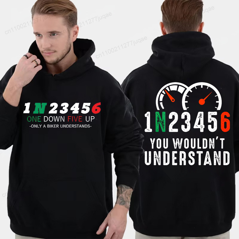 Motorcycle Gear Hoodie - Nova Camiseta com Capuz Masculina Estilosa,