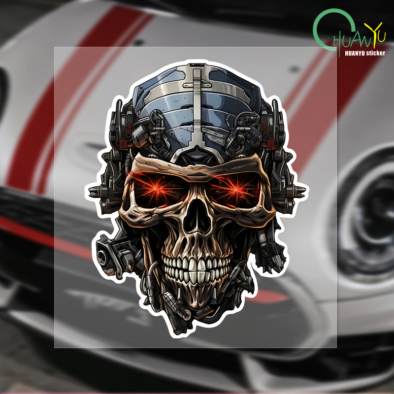 Motorcycle Gear Up - Impermeável esqueleto cabeça carro adesivos, Auto