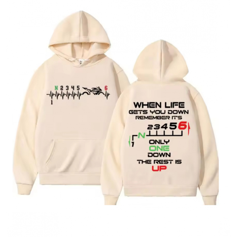 1N23456 Moletom Unissex com Es - Motorcycle Gear Hoodie avaliação e preço