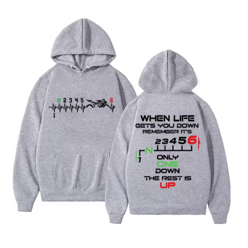 1N23456 Moletom Unissex com Es - Motorcycle Gear Hoodie avaliação e preço